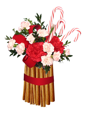 Cinnamon Flower Arrangement Not only will this arrangement spark Christmas