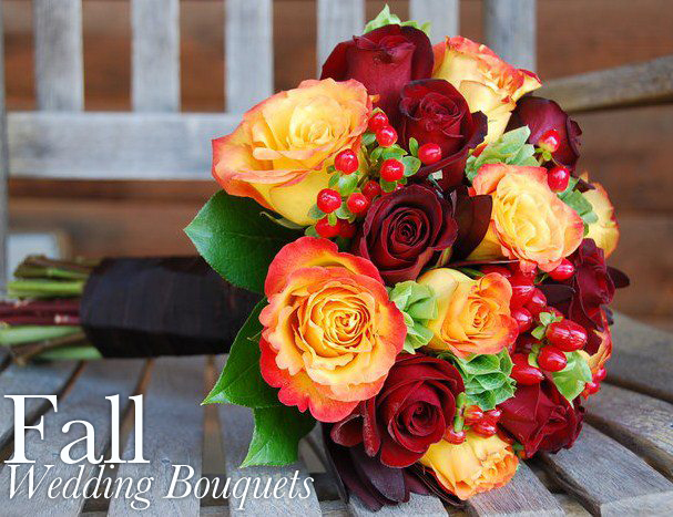 Because it's wedding season we've seen a lot of amazing fall bouquets