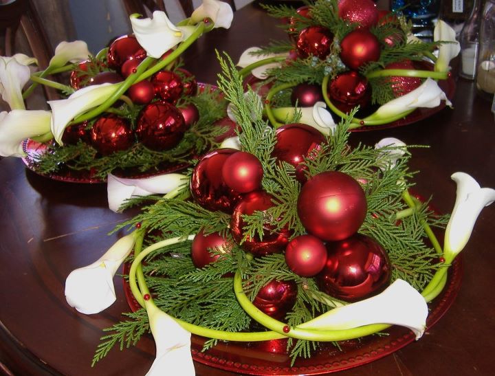 Calla Christmas Centerpieces