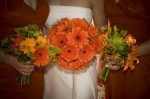 Orange Gerbera Wedding Bouquet