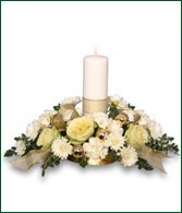 Candle Centerpiece provided by Stephen Smith Florists' Review