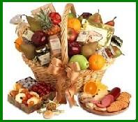 Gourmet & Fruit Gift Basket