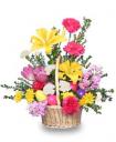 Easter Flower Basket with Lilies