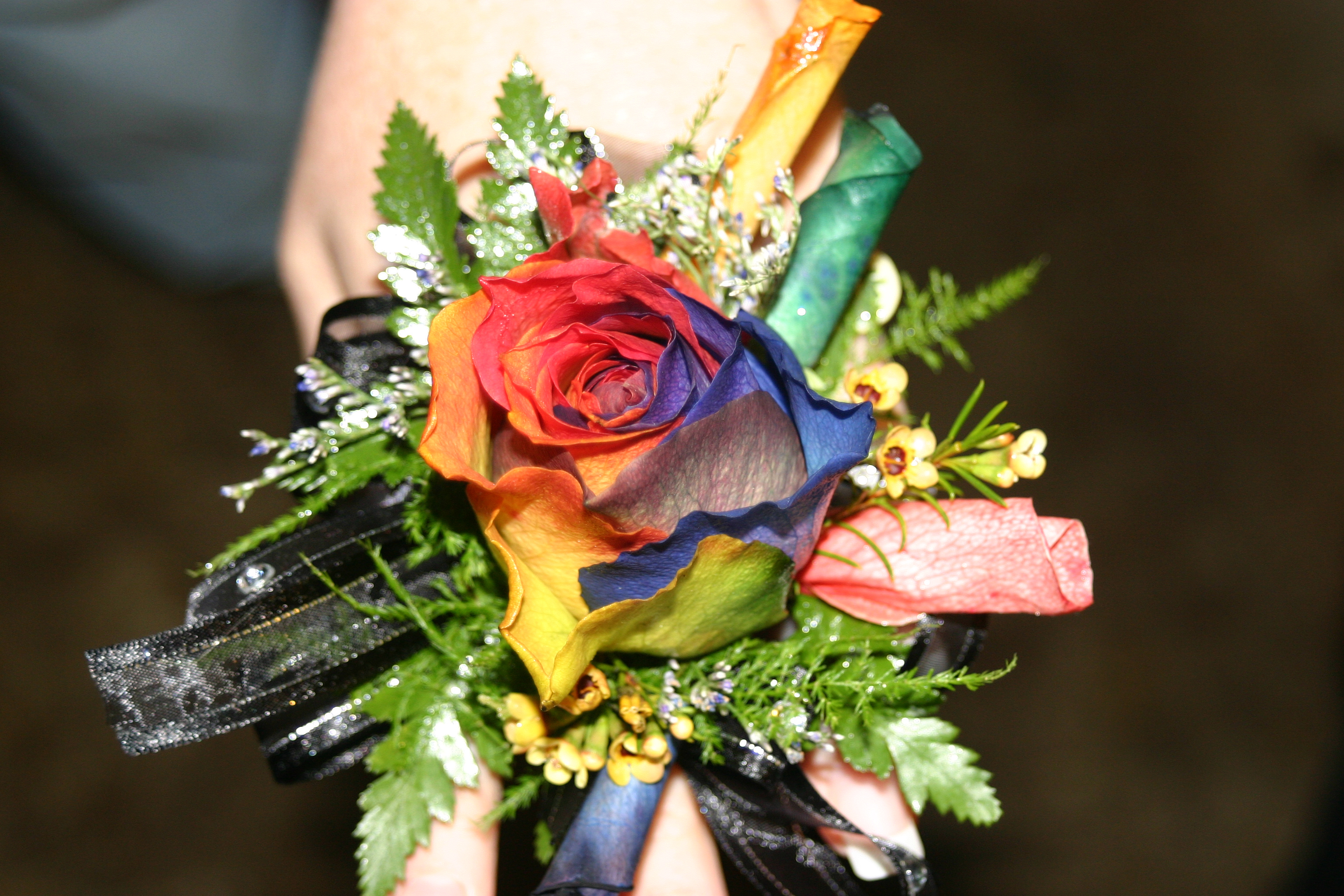 Unique Prom Corsage Using Multi-Colored ...