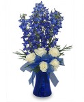 Blue Hanukkah (Chanukah) Flowers