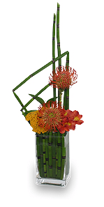 Modern Garnet Flower Arrangement