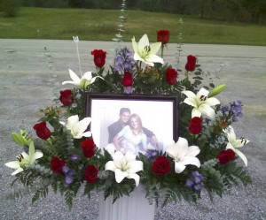 Photo Funeral Flowers Tribute