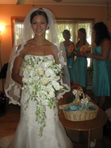 Royal White Bouquet Created by Tina of Perfect Rose Floral Design, East Islip NY