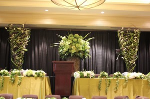 Floral Design For Presidential Dinner