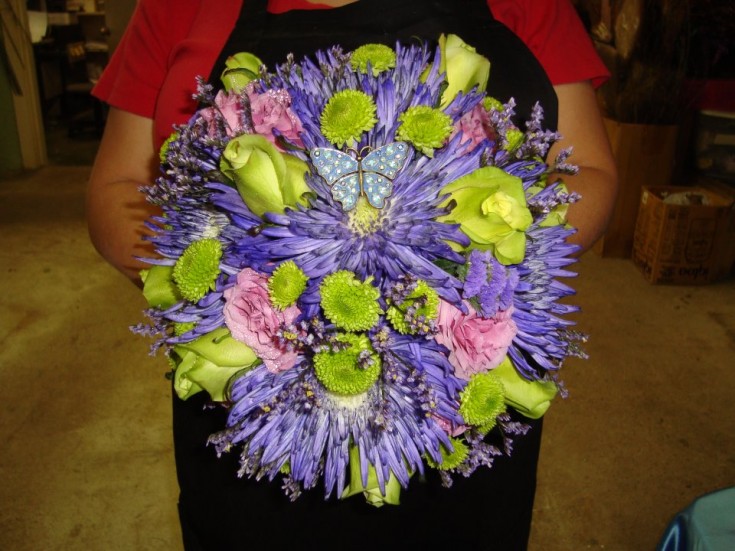 Purple Chrysanthemum Bouquet