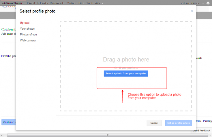 Google Plus Step 6