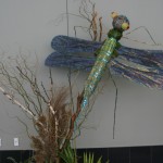 Botanical Dragonfly Made of Grasses