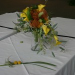 Calla and Protea Flower Arrangement