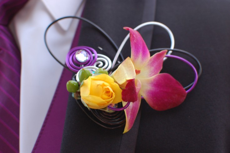 Trendy Prom Boutonniere
