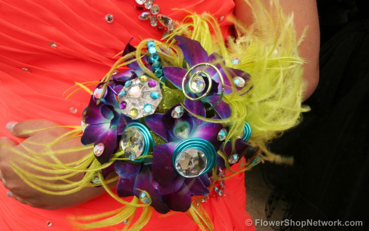 Complementing Colors Prom Corsage