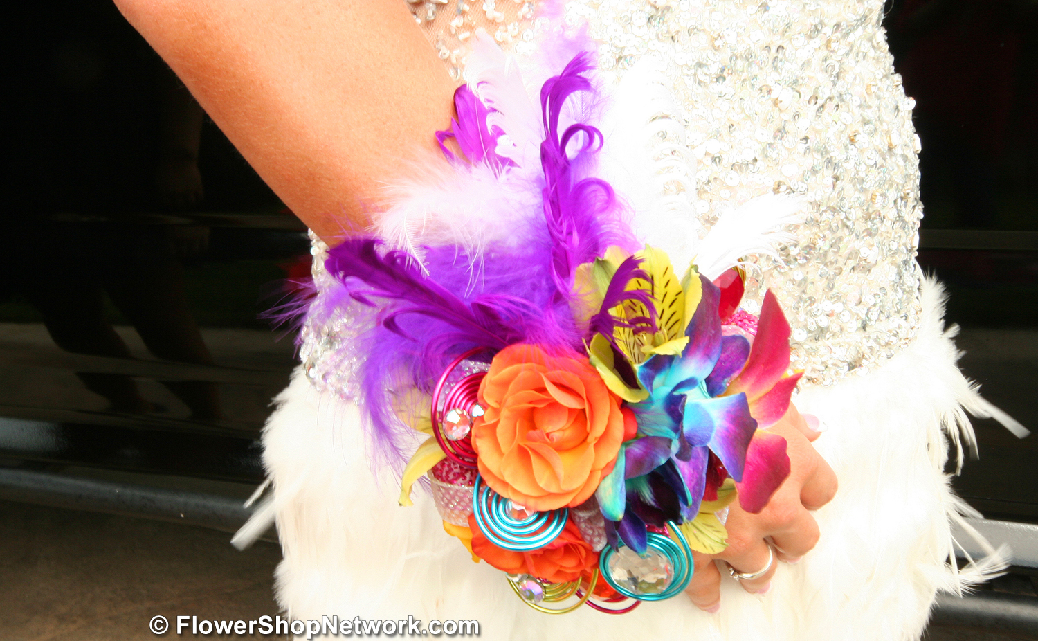 Rainbow Corsage Creations Blossoms Corsage Bracelet 