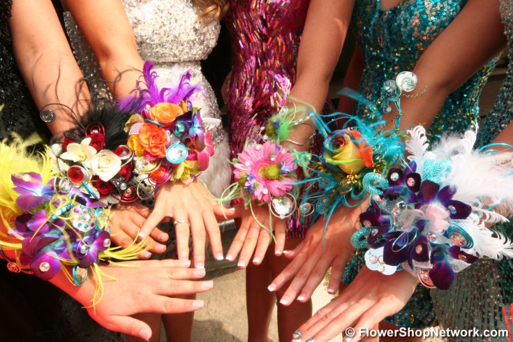 Colorful Prom Corsages