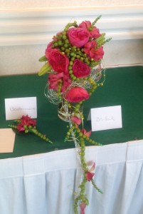 Hypericum Berry & Garden Rose Wedding Bouquet