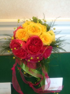 Red & Yellow Rose Bridal Bouquet