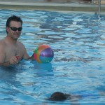 Steve with his mermaid daughter.
