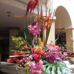 Tropical flowers at the North Carolina State Florist Convention
