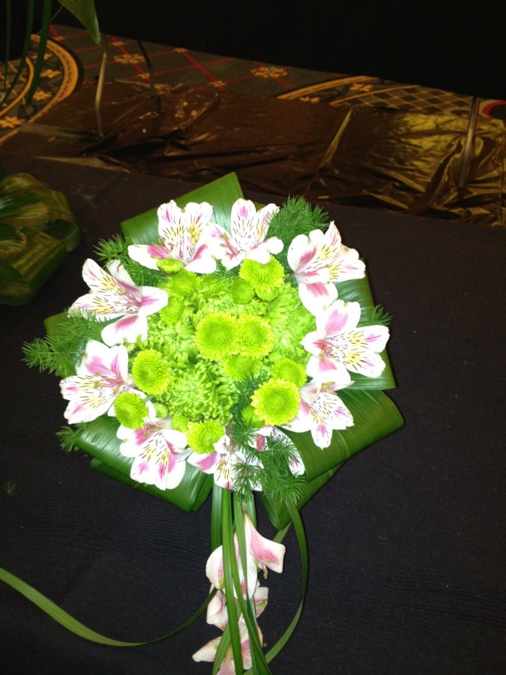 White and Green Wedding Bouquet