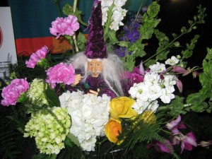 Second Wizard in the Flower Shop Network Booth Flower Arrangement