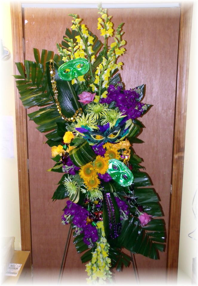Mardi Gras Funeral Flowers by Maryjane's Flowers & Gifts, Berlin NJ