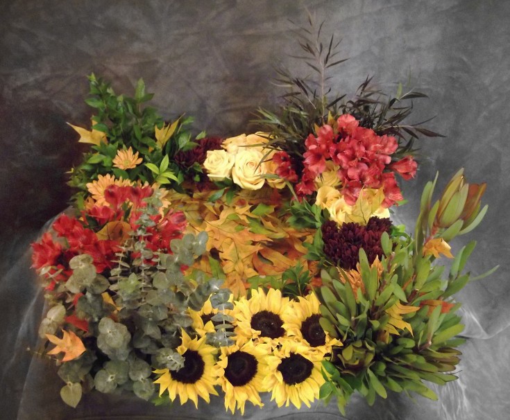 Unique Fall Arrangement by Blossom Shop, Strasburg CO