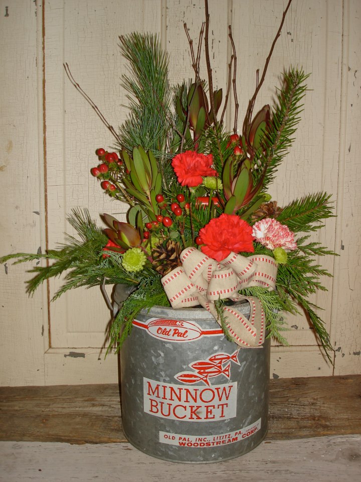 Vintage Christmas Flowers from The Petal Patch, McFarland WI