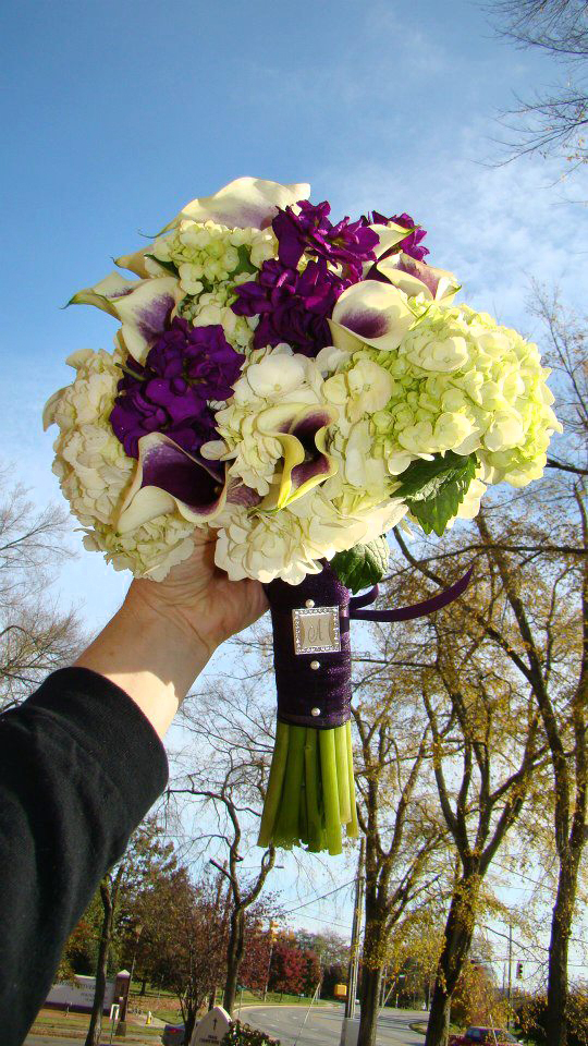 Wedding bouquet by Swannanoa Flower Shop, Swannanoa NC