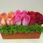 Rose arrangement by TCU Florist, Fort Worth TX
