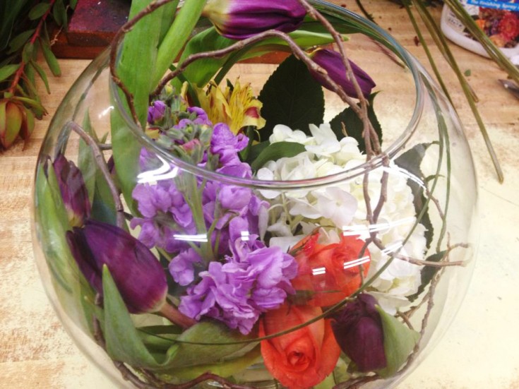 Creative flower arrangement by The Flower Patch & More, Bolivar MO