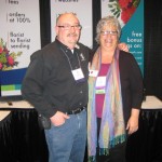 FSN's Leslie Cox with Victor West of Vanessa's Flowers in Plymouth MI