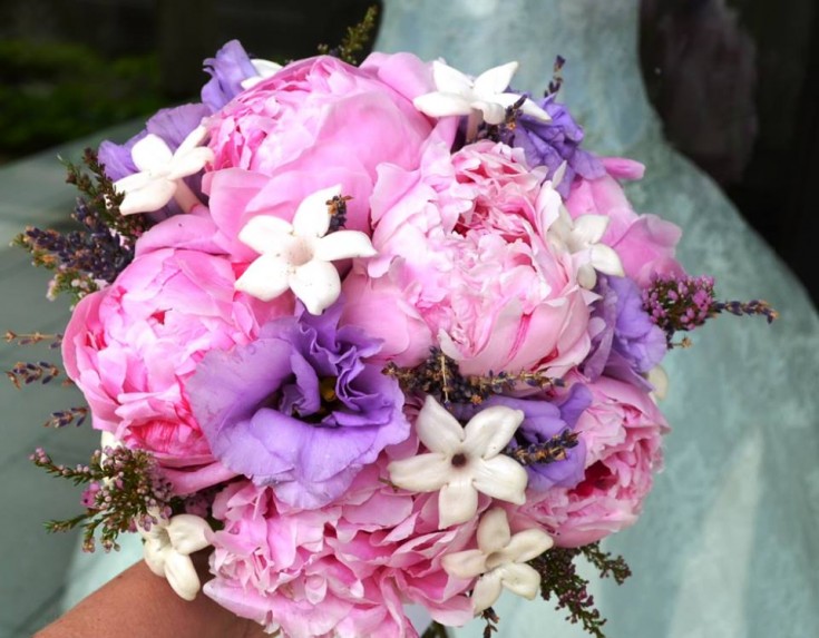 Peony wedding bouquet by Monday Morning Flowers, Princeton NJ