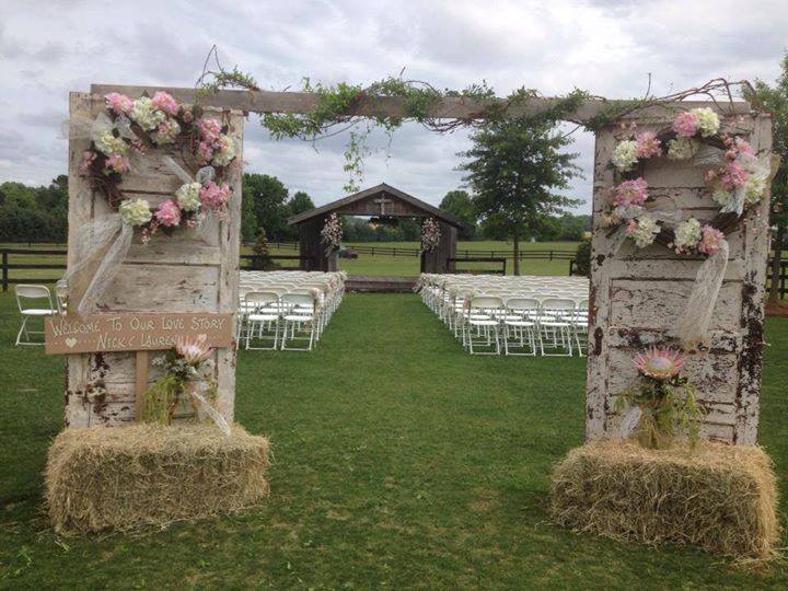 Rustic Wedding Entry