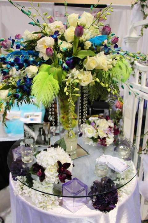 Wedding show flowers by Enchanted Florist, Cape Coral FL
