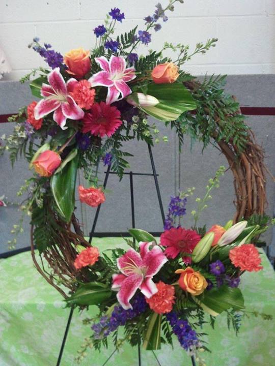 Grapevine wreath, Cottage Flowers, Pasadena TX