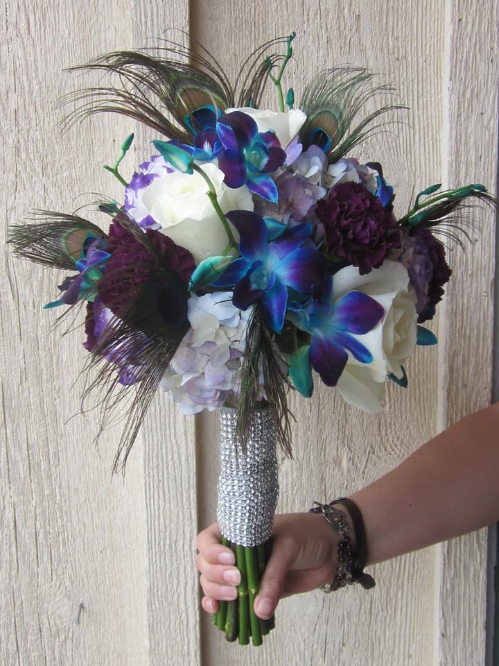 Peacock Bouquet by Marylin Kluntz
