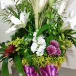 White Lily Arrangement By Wilma's Flowers