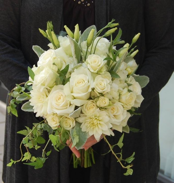 Bridal bouquet by Monday Morning Flower and Balloon Co. from Princeton, NJ