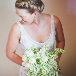 Bride with White Bouquet