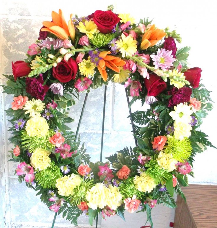 Wreath from A-1 Flowers & More in Cottonwood, ID