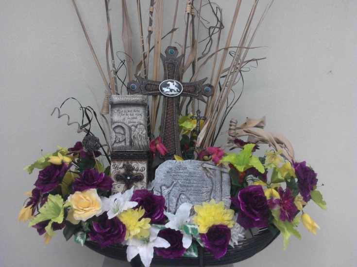 Themed arrangement from Divine Ideas and Flowers for You in Edinburg, TX