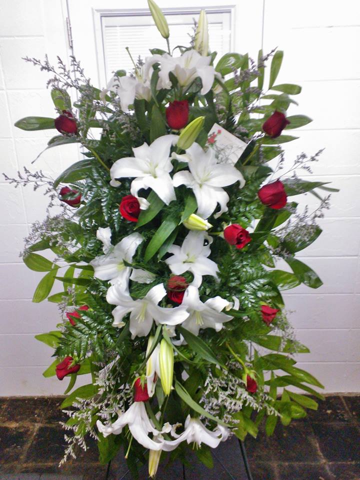 Explosively beautiful arrangement from Wilma's Flowers in Jasper, AL