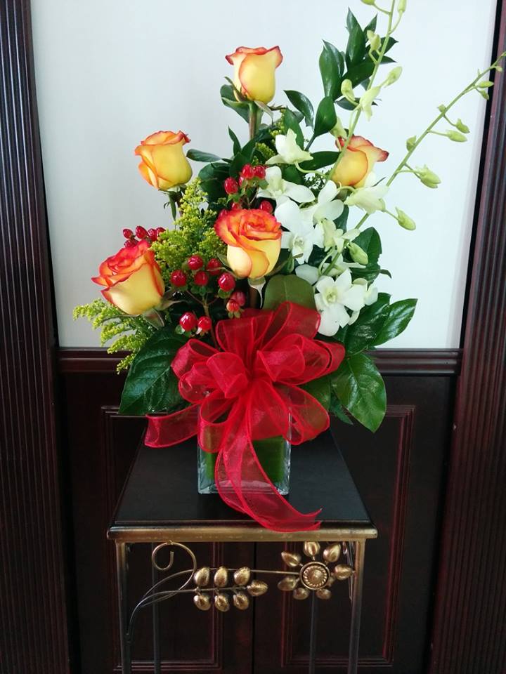 Magnificent arrangement from Fancy Flowers & Gift Shop in Hialeah, FL