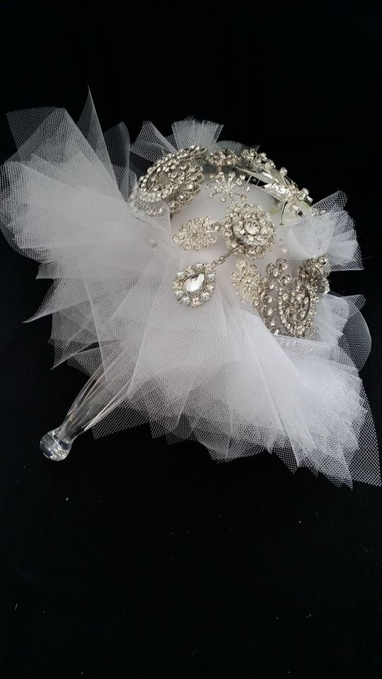 A brooch bouquet from Blue Shores Flowers & Gifts in Wasaga Beach, ON