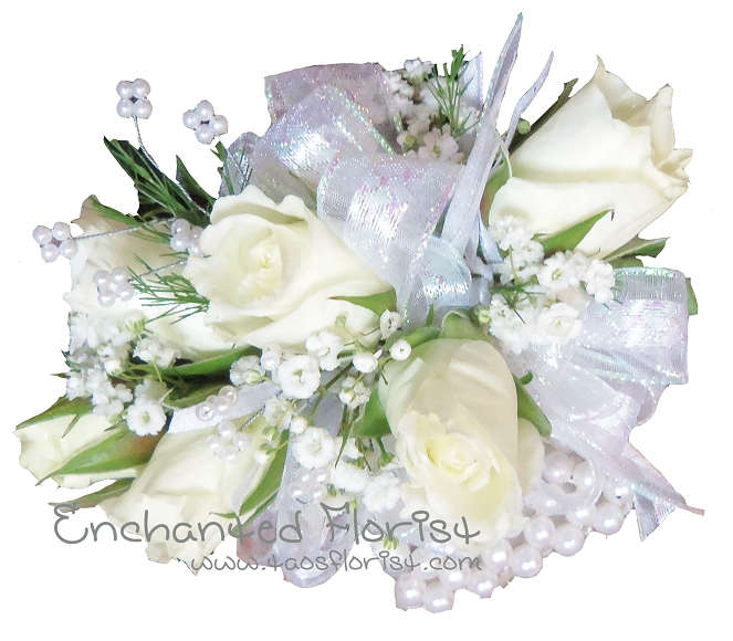 Prom corsage from The Enchanted Florist in Taos, NM