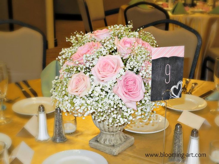 A gorgeous centerpiece from Blooming Art Floral Design in San Diego, CA