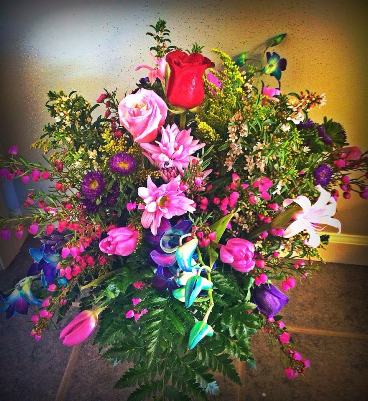 An explosion of color from The Window Box Flower Shop in Wahoo, NE